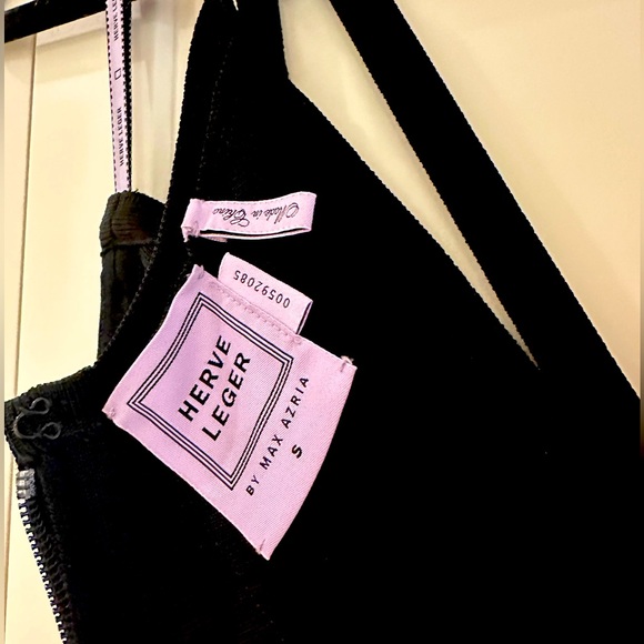 Herve Leger nadia lattice fringe bandage gown - Picture 9 of 9